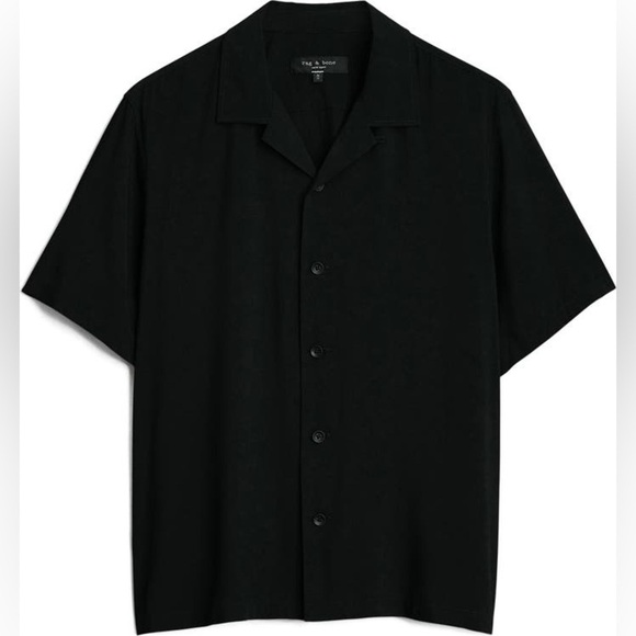 Rag & Bone Avery Button-Up Shirt Linen Blend - Picture 2 of 6